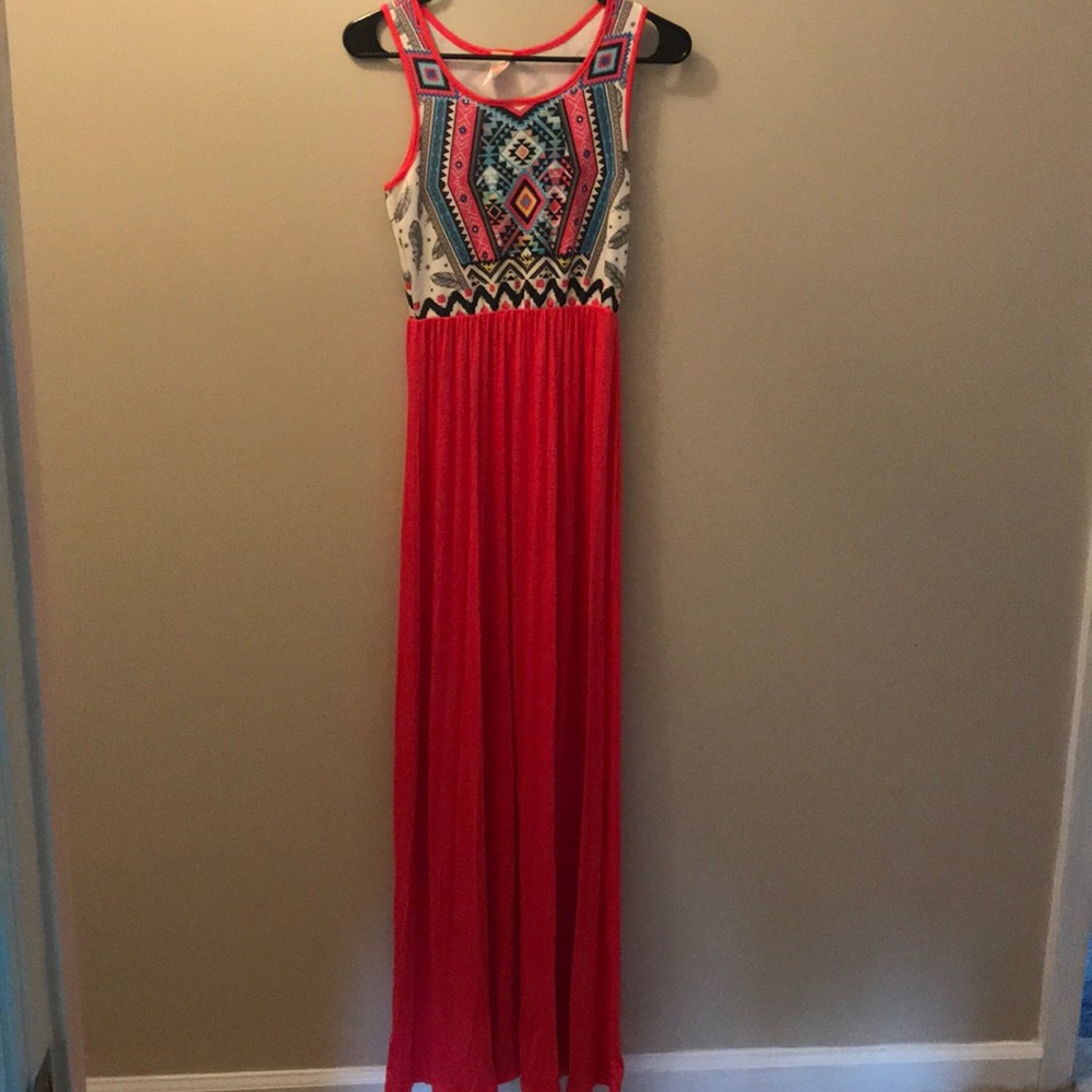 Tribal maxi dress